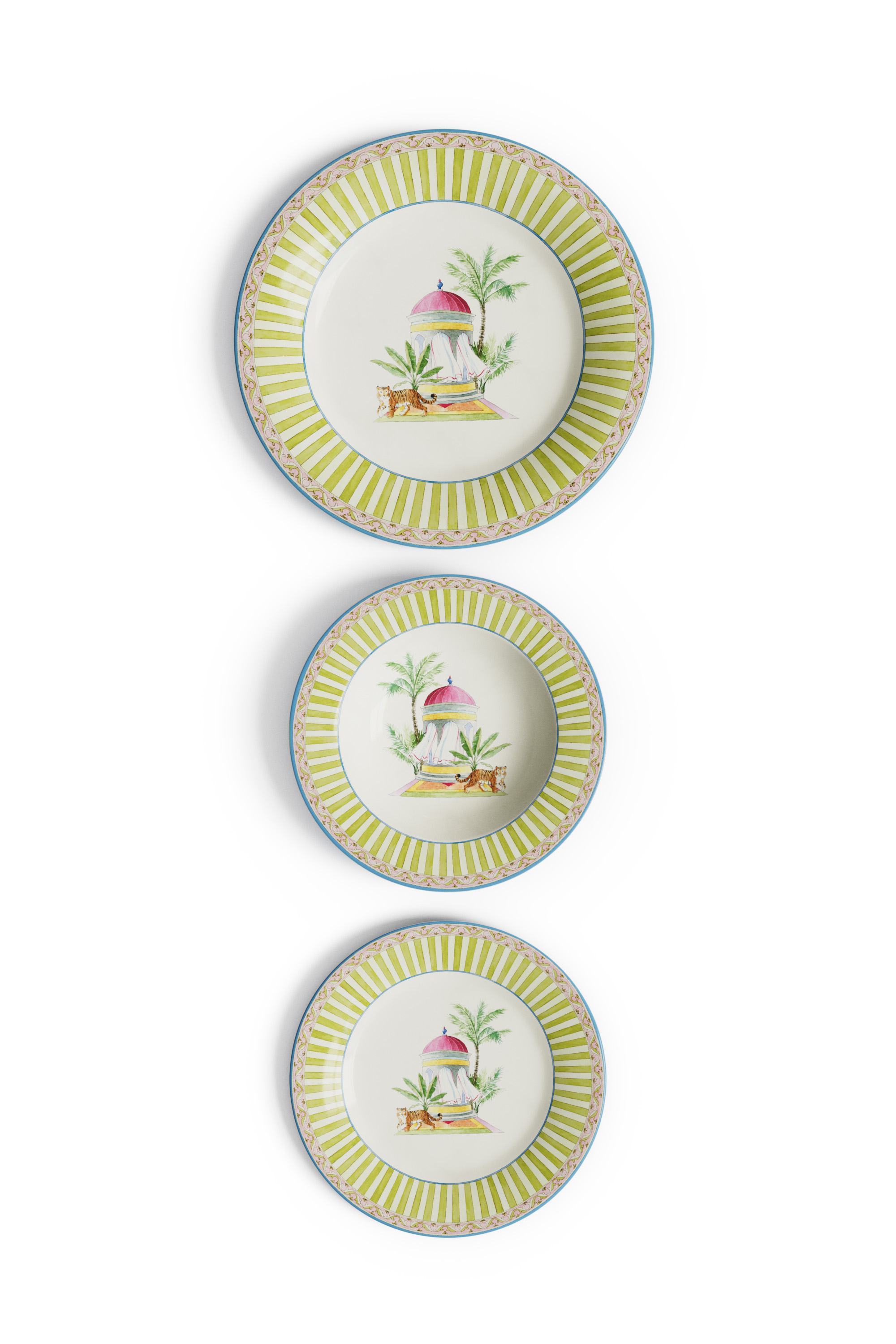 Porcelain Plate Set Of 3