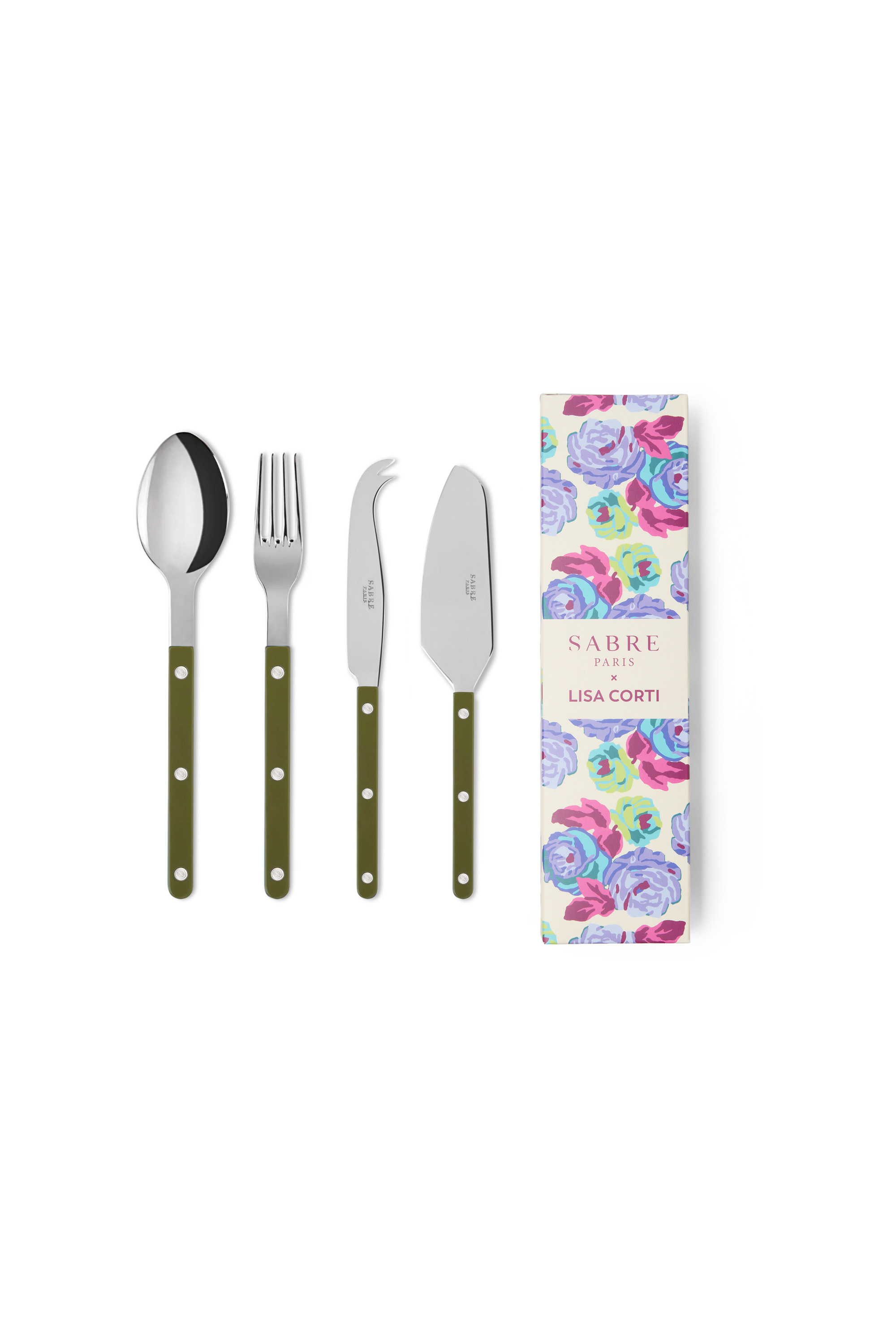Set 4 Posate Da Servizio Sabre