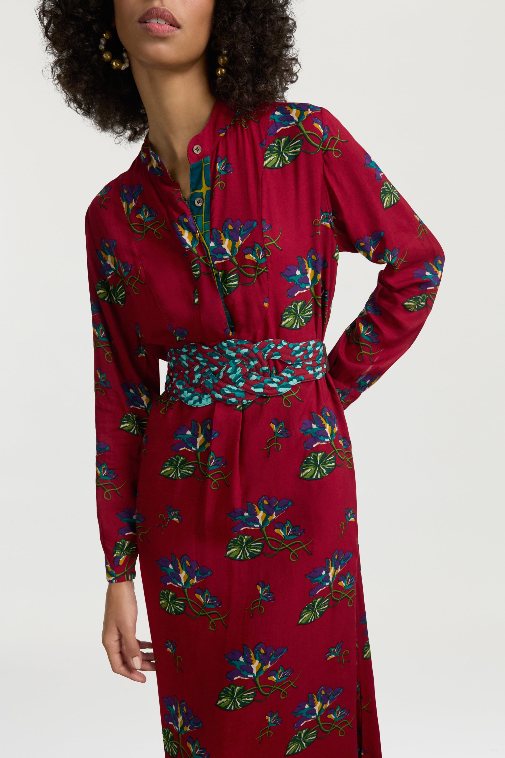 Cintura Intrecciata In Seta Bamboo