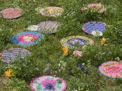 masonite placemat 34cm-- sunrise coral diametro 34