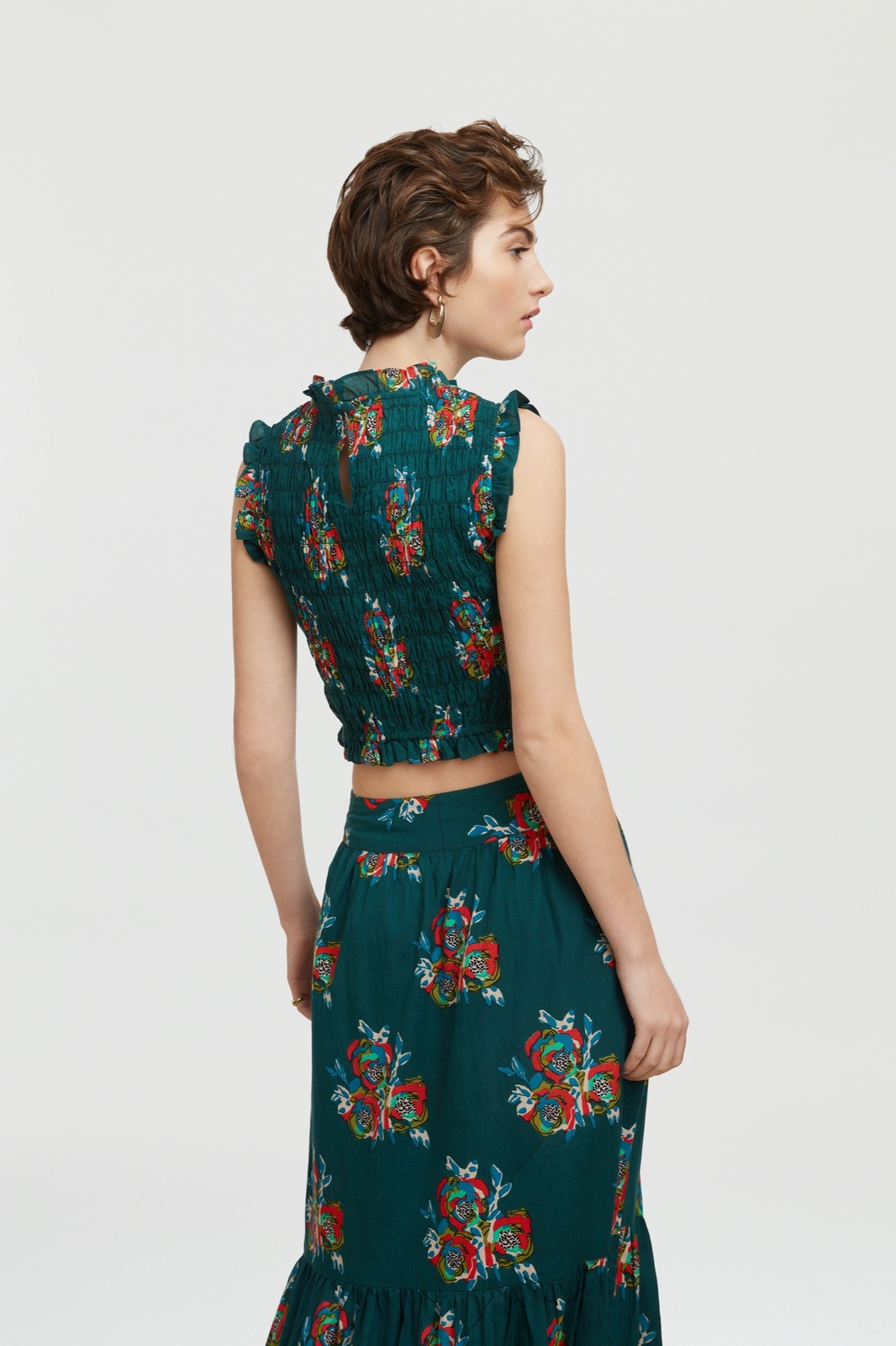 top pineapple--cubist rose peacock 