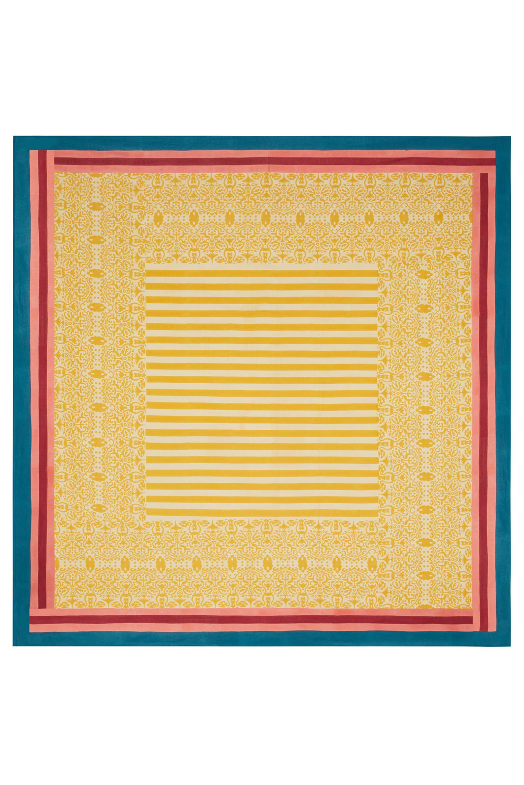 telo cotone 250x270cm--damask design gold