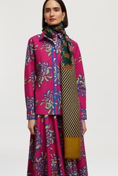 scialle lana seta 100x200cm--ewe tulip peacock