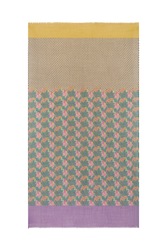 scialle lana seta 100x200cm--ewe tulip peacock