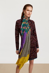 silk scarf 100x200cm--ewe tulip peacock