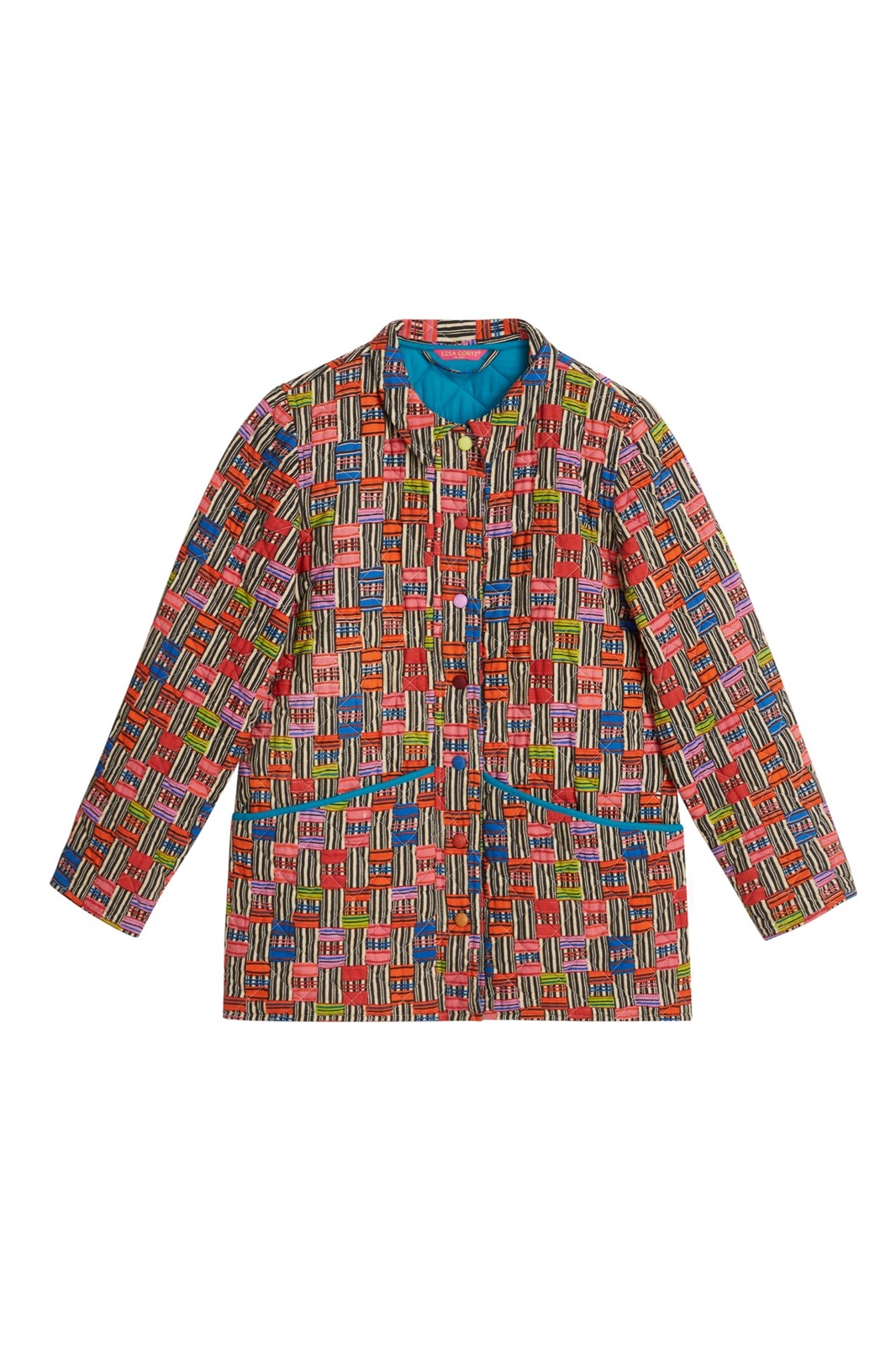 tiblisi jacket--ivory stripes natural