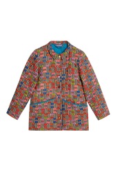 tiblisi jacket--ivory stripes natural