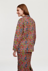 tiblisi jacket--ivory stripes natural