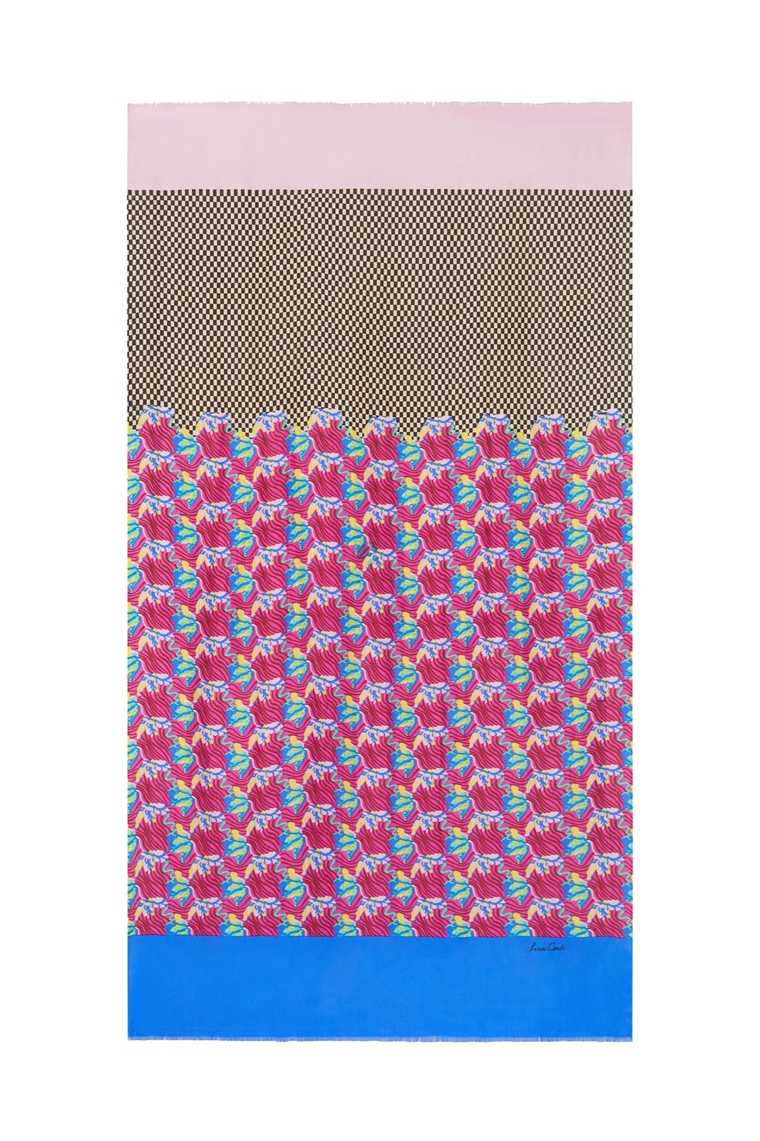 silk scarf 100x200cm--ewe tulip magenta 