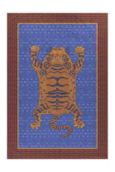 telo cotone 180x270cm--tibetan tiger celeste blue