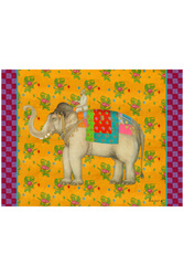 masonite placemat 30x40cm--elephant gold