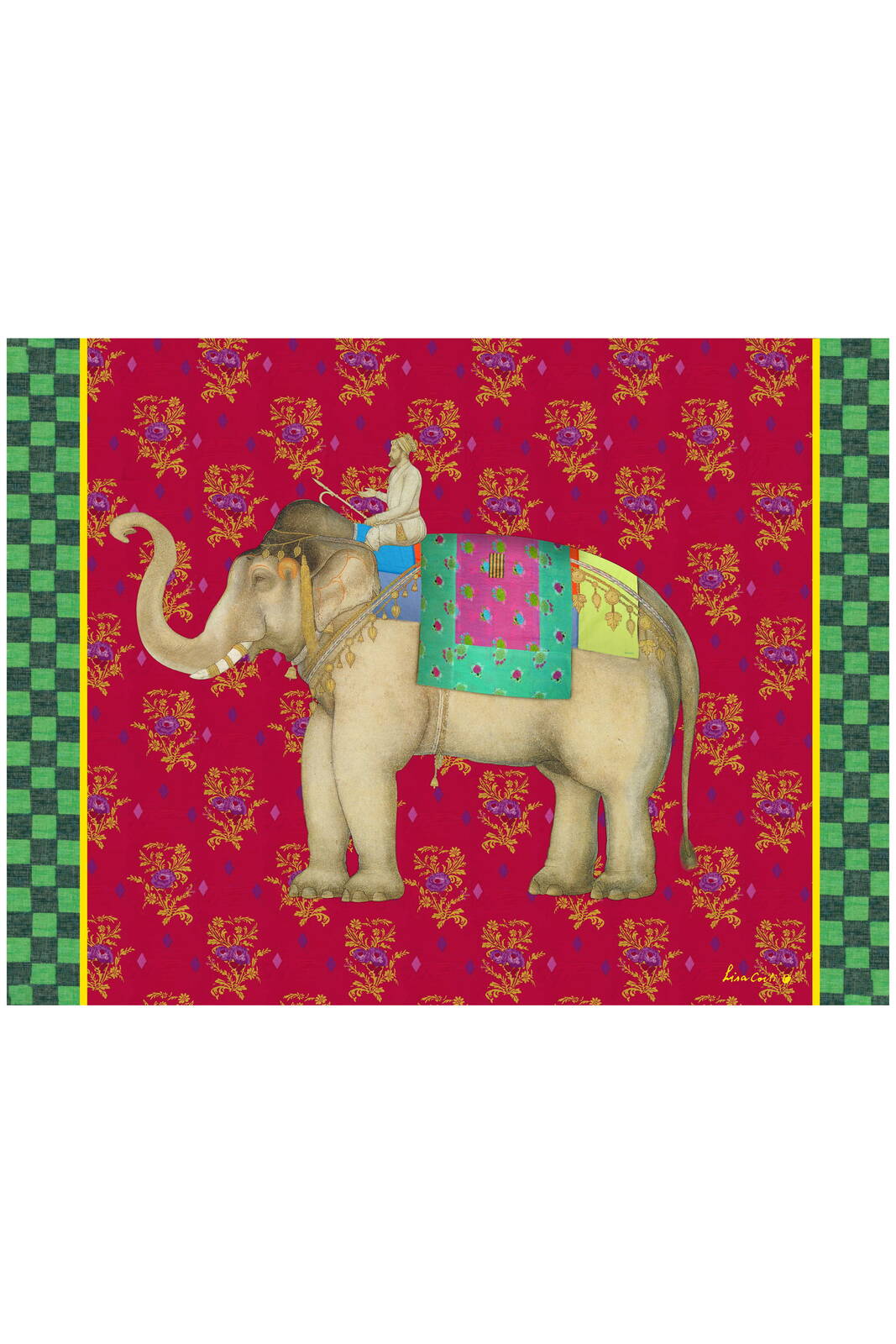 masonite placemat 30x40cm--elephant rany