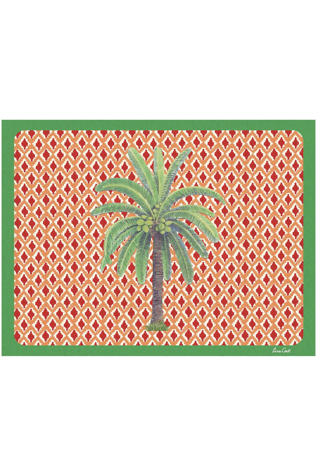 tovaglietta rigida 30x40cm --hima palma red