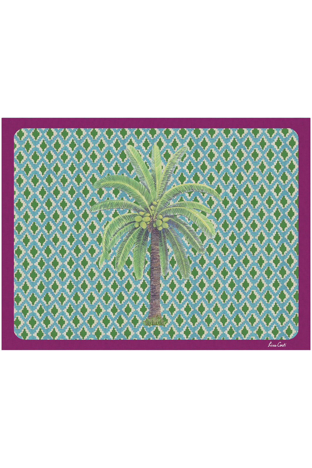 masonite placemat 30x40cm --hima palma green