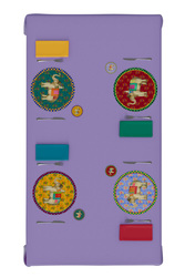 coaster-- elephant peacock