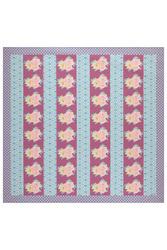 telo mussola di cotone 220x220cm--corolla frida magenta