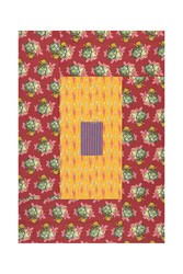 reversible gudri 130x180cm--ikat arrow gold