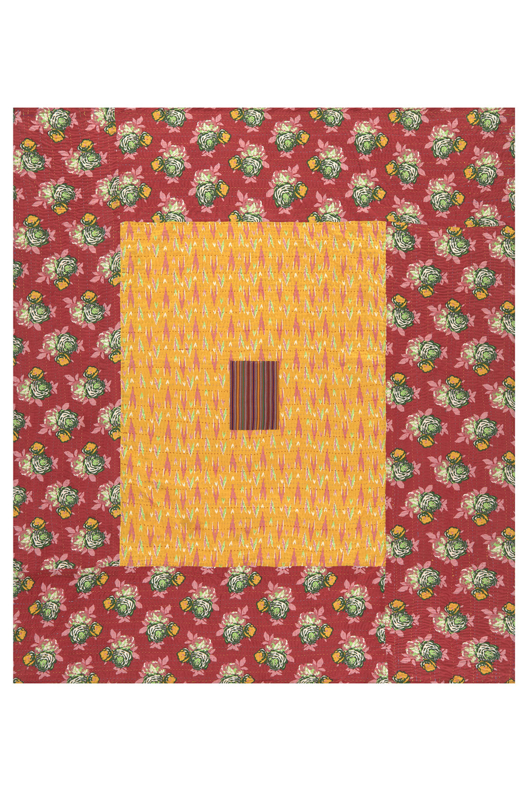 copriletto reversibile gudri 220x250cm--ikat arrow gold