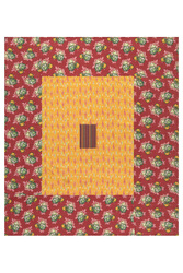 copriletto reversibile gudri 220x250cm--ikat arrow gold