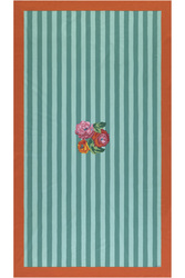 cotton cloth 140x240cm--nizam stripes aqua veronese