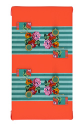 cotton runner 50x150cm--nizam stripes aqua veronese