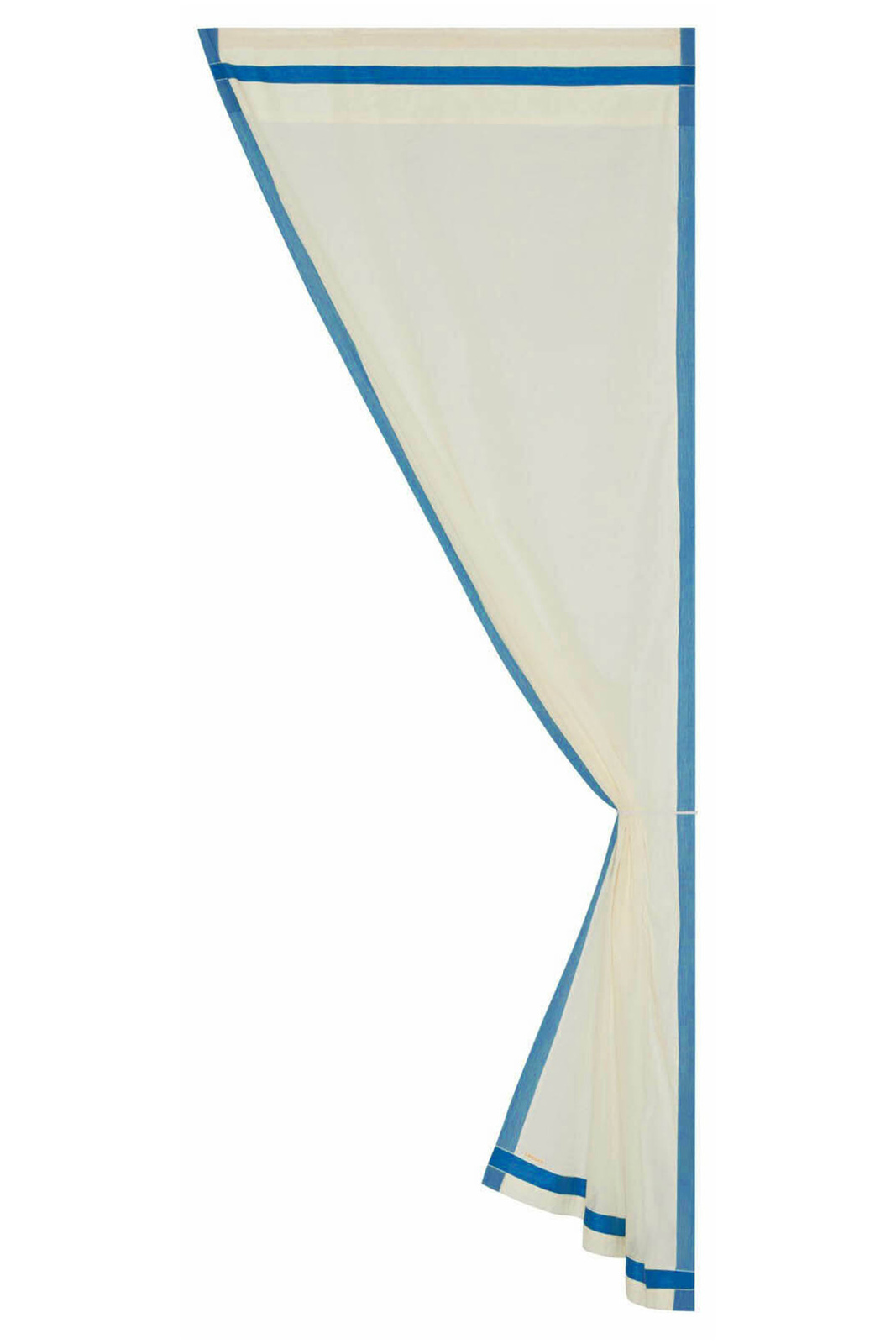 cotton curtain 100x250cm--cobalt border