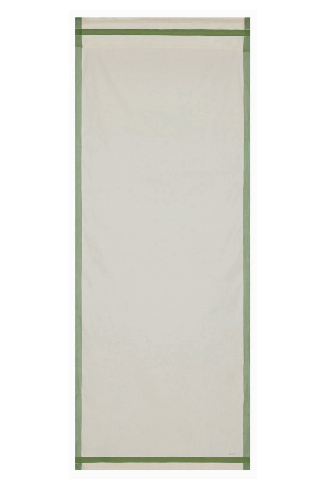 cotton curtain 100x250cm--olive green border