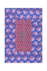 reversible gudri 130x180cm--ikat arrow magenta