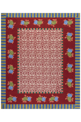 telo cotone 220x270cm--indian tiger red