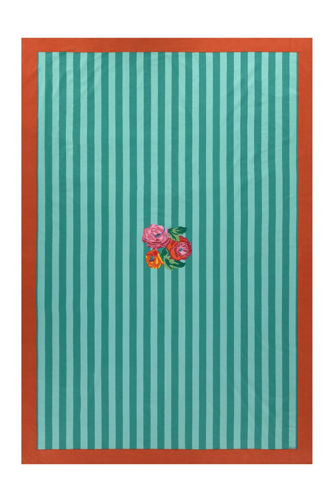 telo cotone 180x270cm--nizam stripes aqua veronese