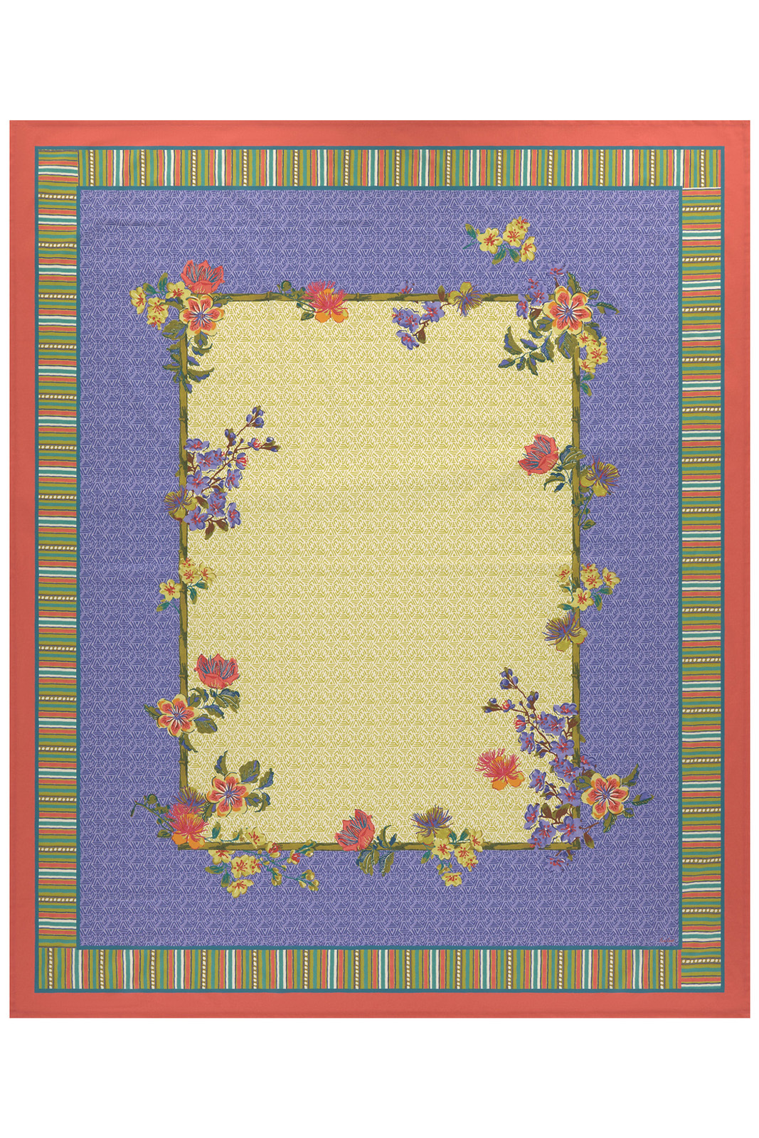 cotton cloth 220x270cm--oriental garden chutney pervinch