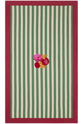 cotton cloth 140x240cm--nizam stripes green natural