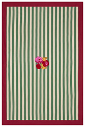 telo cotone 180x270cm--nizam stripes green natural