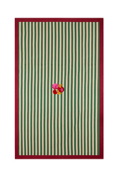 telo cotone 220x350cm--nizam stripes green natural