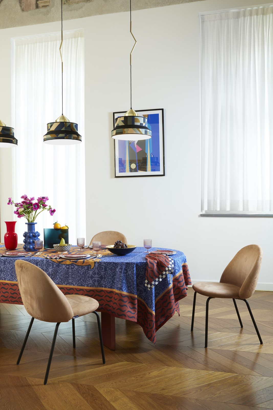 telo cotone 180x270cm--tibetan tiger celeste blue