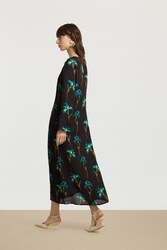 amla dress--black iris coffee