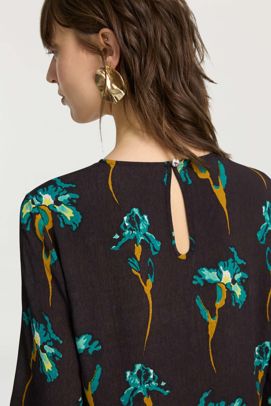 amla dress--black iris coffee