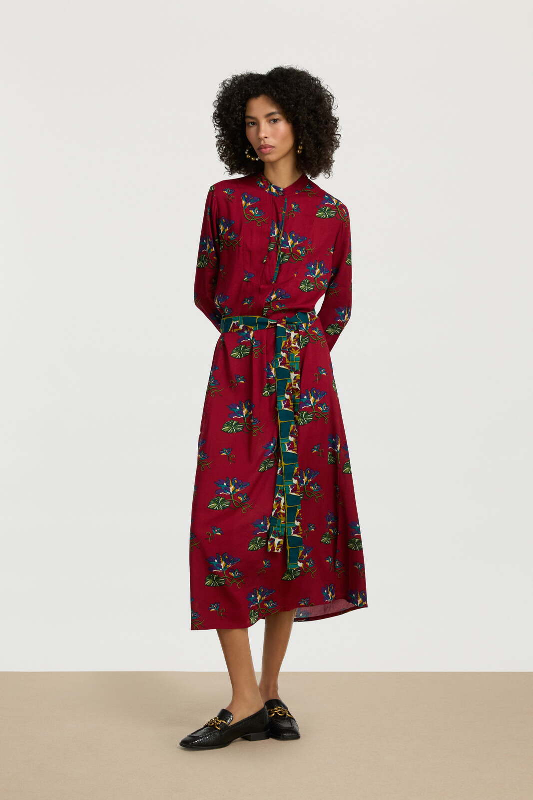 angela dress--shibuia flower red