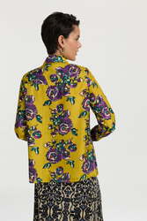 bella shirt--orihime roses green gold