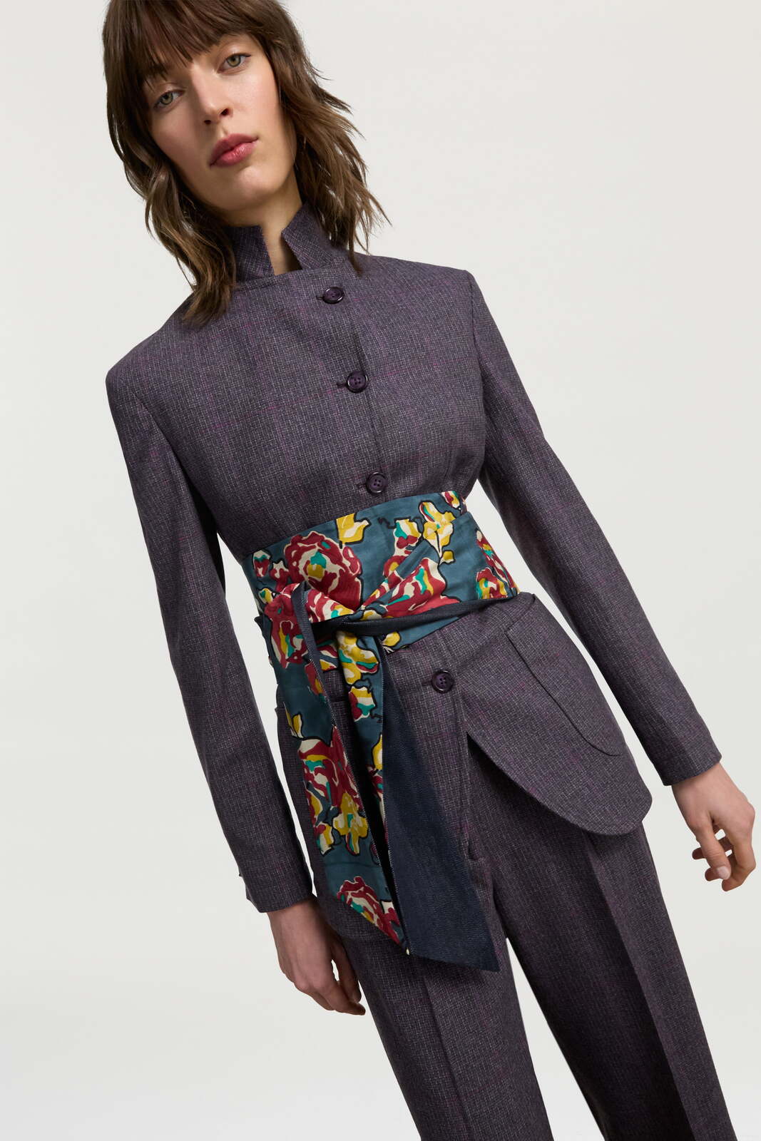 cintura calcutta in denim e seta--pervinch/sugar