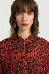 dafne duster--kasuri ikat rust