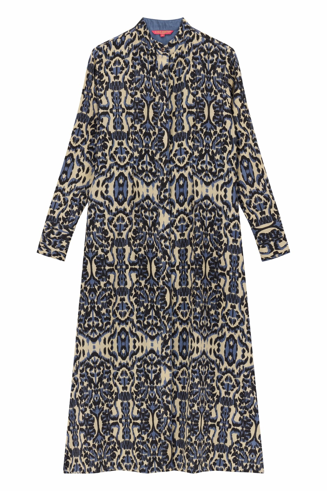 dafne duster--kasuri ikat ivory