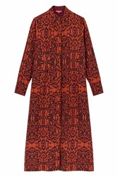 dafne duster--kasuri ikat rust