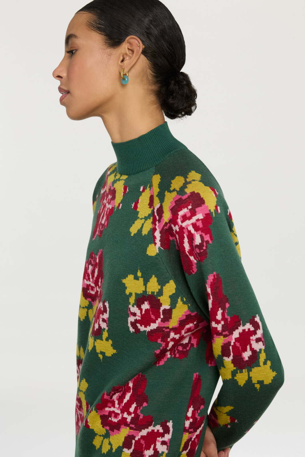 frida pullover--gensho flower forest