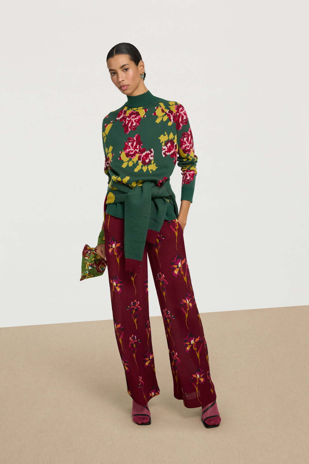 frida pullover--gensho flower forest