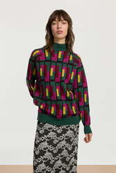 frida pullover--jaipur maze forest