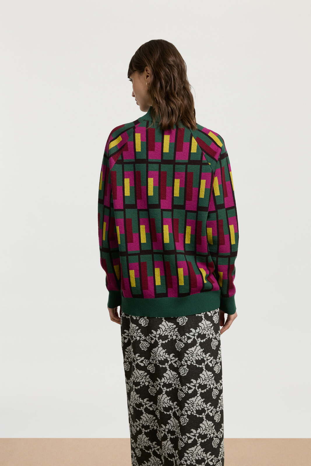 frida pullover--jaipur maze forest