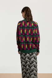 frida pullover--jaipur maze forest