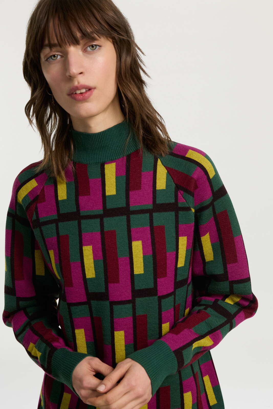 frida pullover--jaipur maze forest