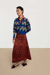 ginevra cardigan--jaipur maze royal blue